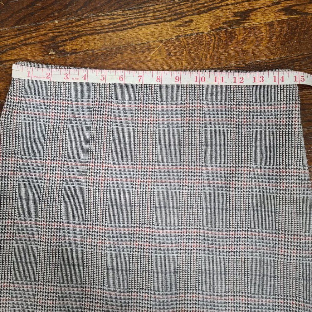 Vintage 70's Koko Knits of California Black Red Plaid Midi Skirt - Picture 8 of 9